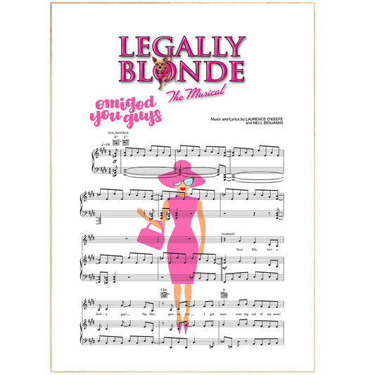 Legally Blonde - OMIGOD YOU GUYS Poster - 98typesMusic