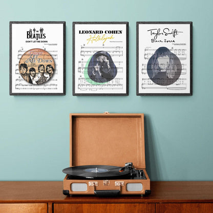 Leonard Cohen - Hallelujah Poster - 98typesMusic