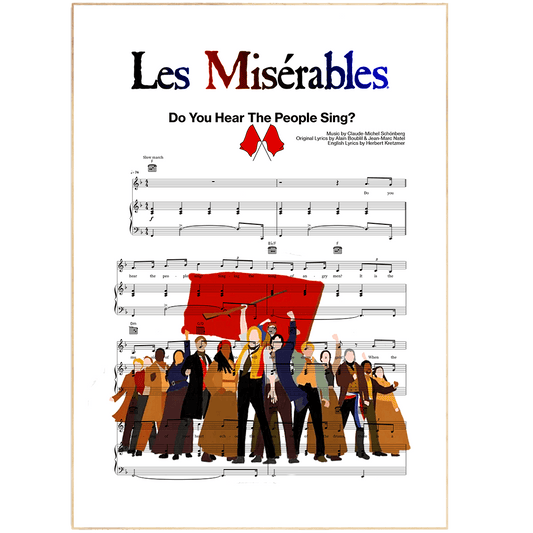 Les Misérables - Do You Hear the People Sing Poster - 98typesMusic