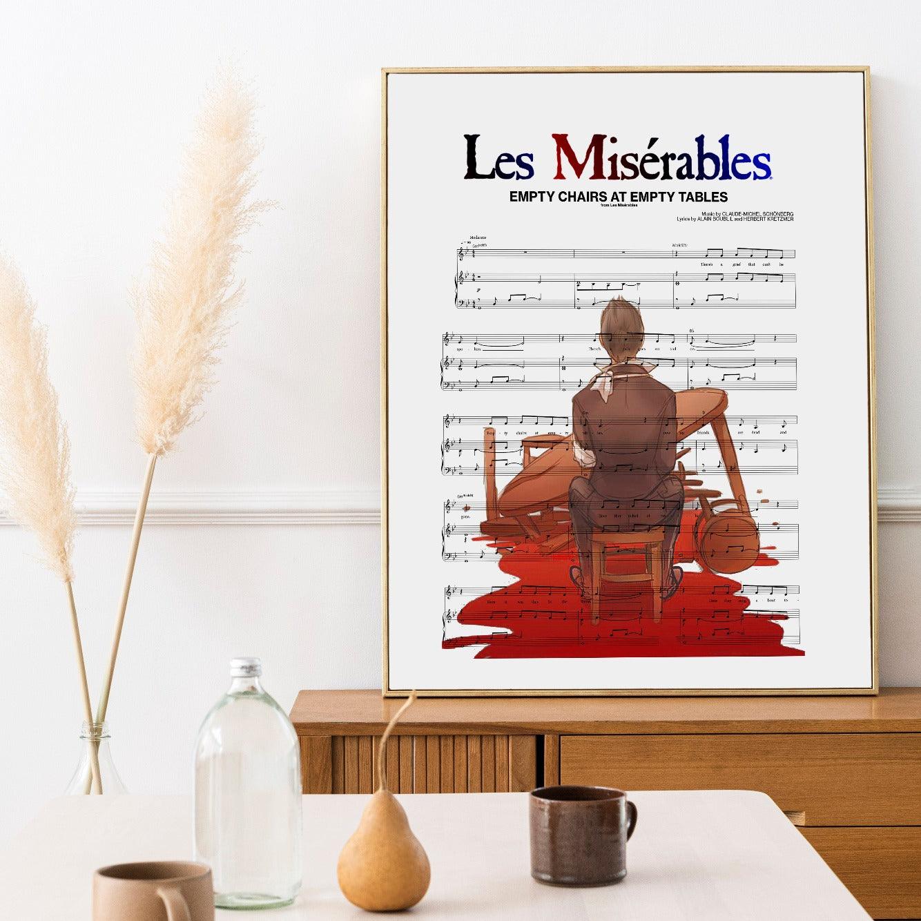 Les miserables - EMPTY CHAIRS AT EMPTY TABLES Poster - 98typesMusic