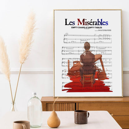 Les miserables - EMPTY CHAIRS AT EMPTY TABLES Poster - 98typesMusic