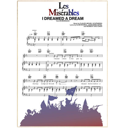 Les miserables - I DREAMED A DREAM Poster - 98typesMusic