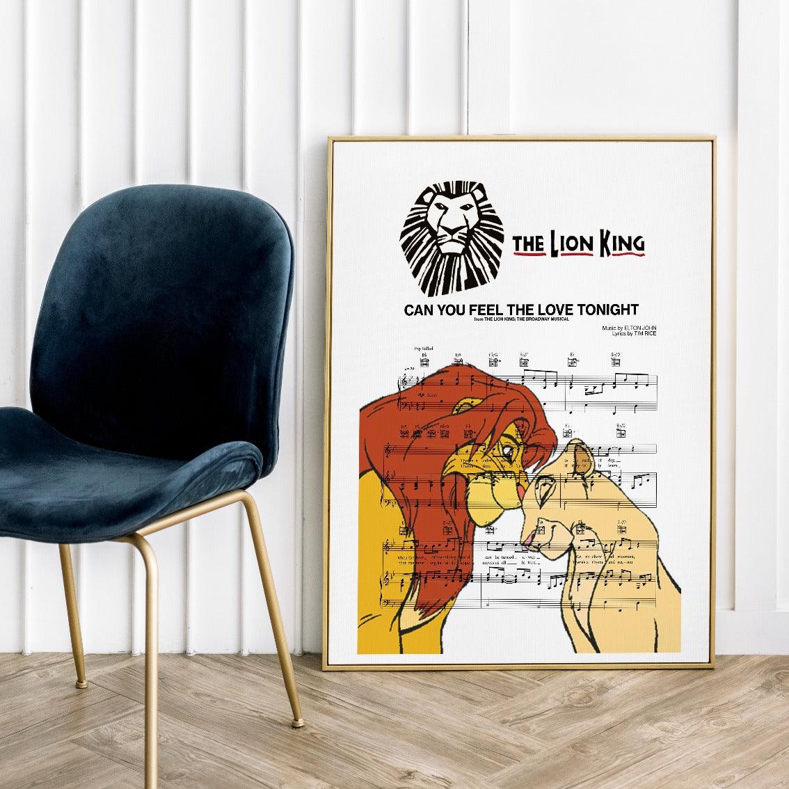 Lion King - Can You Feel the Love Tonight Poster - 98typesMusic