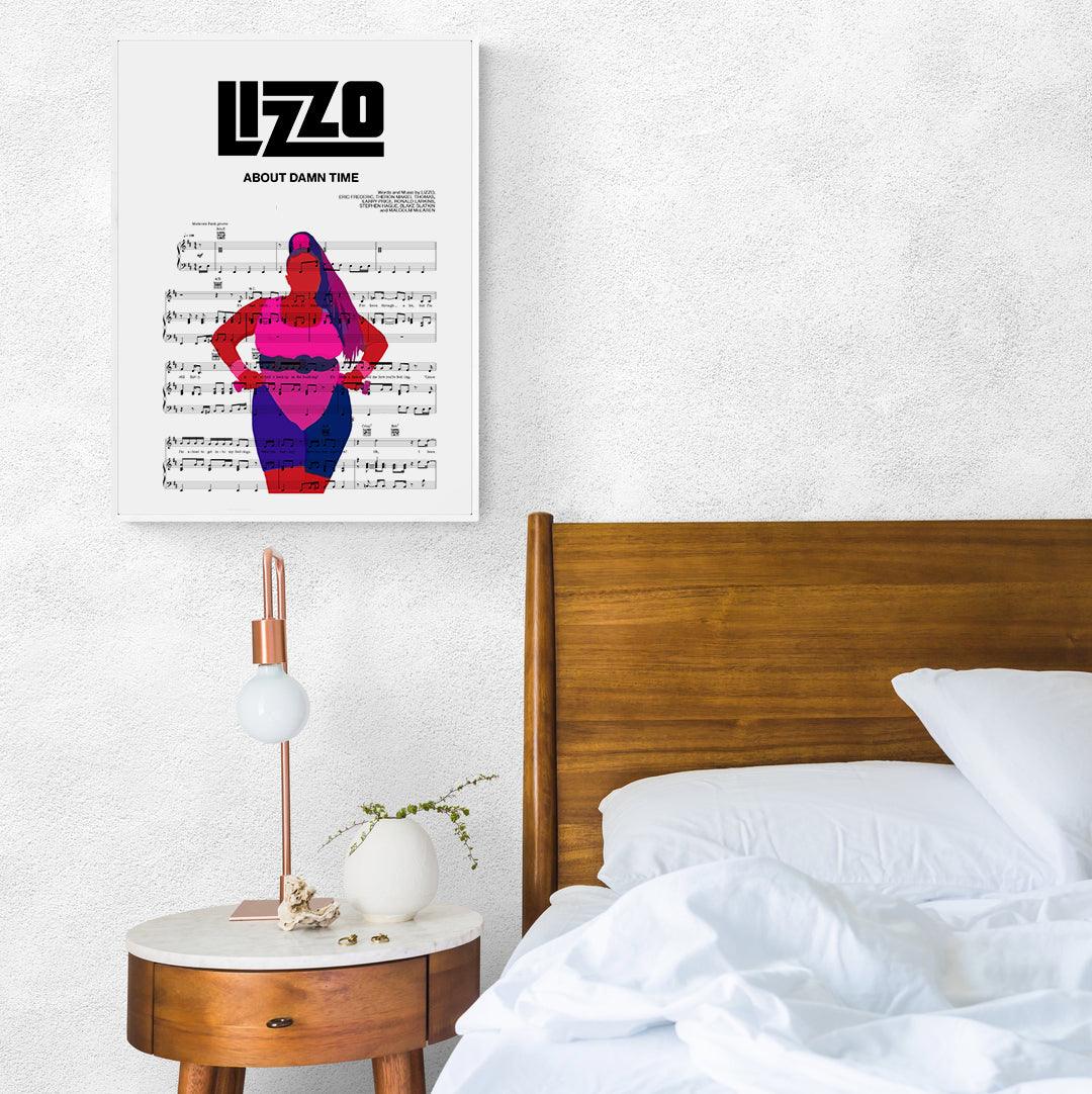 Lizzo - ABOUT DAMN TIME Poster - 98typesMusic