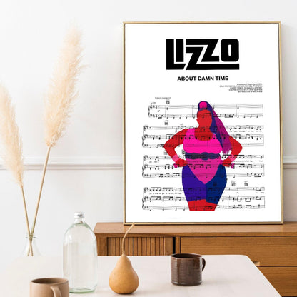 Lizzo - ABOUT DAMN TIME Poster - 98typesMusic