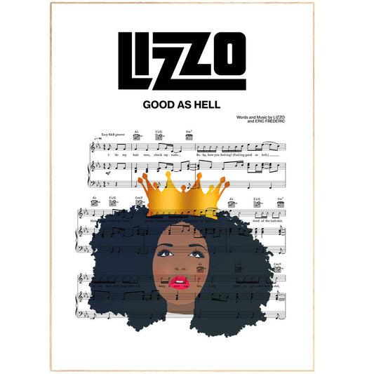 lizzo - GOOD AS HELL Poster - 98typesMusic