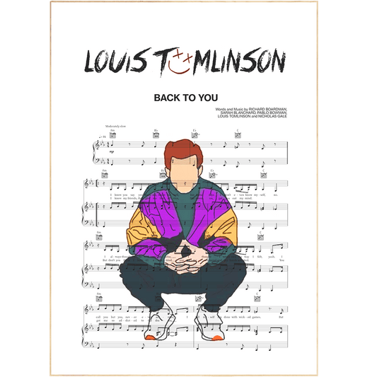 Louis Tomlinson - BACK TO YOU Poster - 98typesMusic