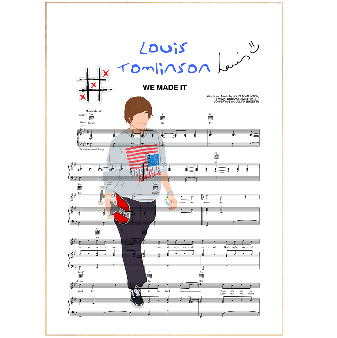 Louis Tomlinson - We Made It Poster - 98typesMusic