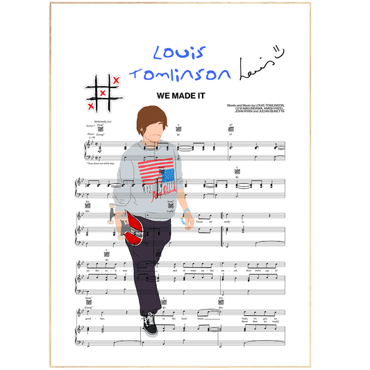 Louis Tomlinson - We Made It Poster - 98typesMusic