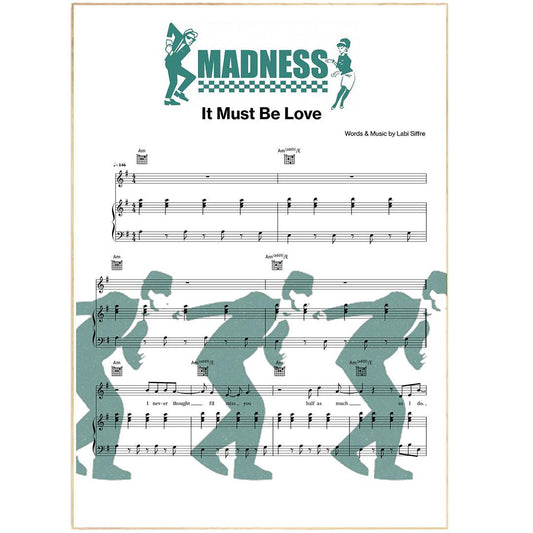 Madness - It Must Be Love Poster - 98typesMusic