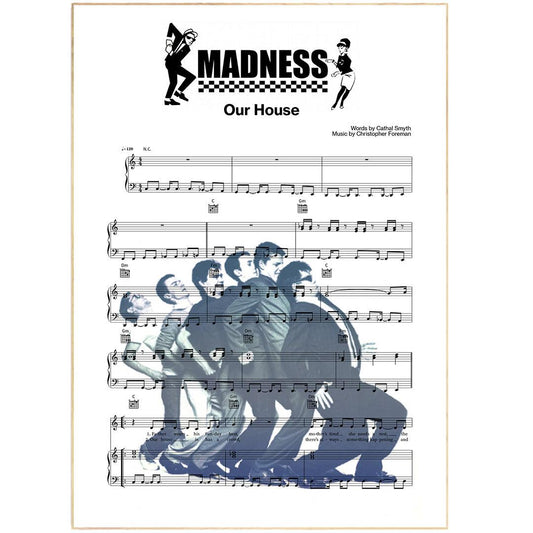 Madness - Our House Poster - 98typesMusic