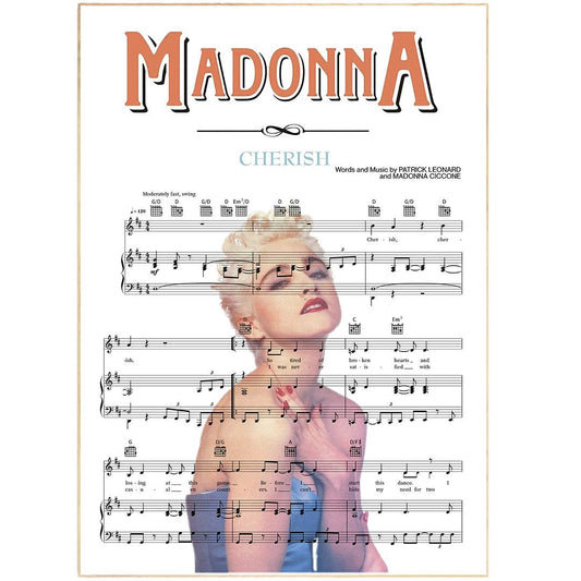 Madonna - CHERISH Poster - 98typesMusic