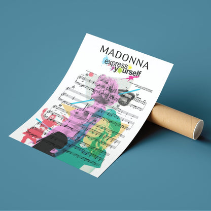 Madonna - Express Yourself Poster - 98typesMusic