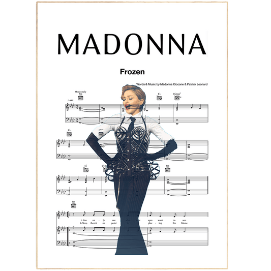 Madonna - Frozen Poster - 98typesMusic