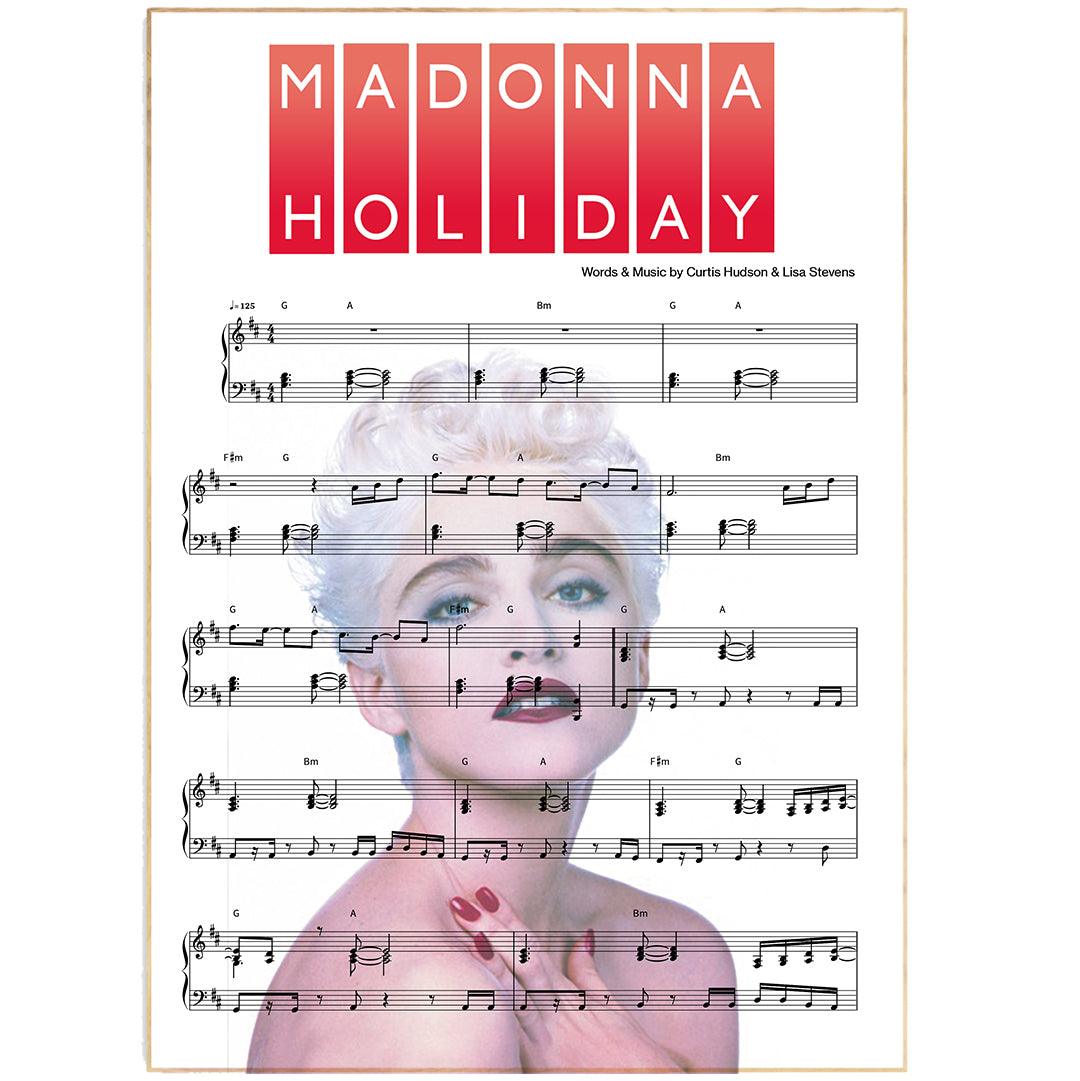 Madonna - Holiday Poster - 98typesMusic