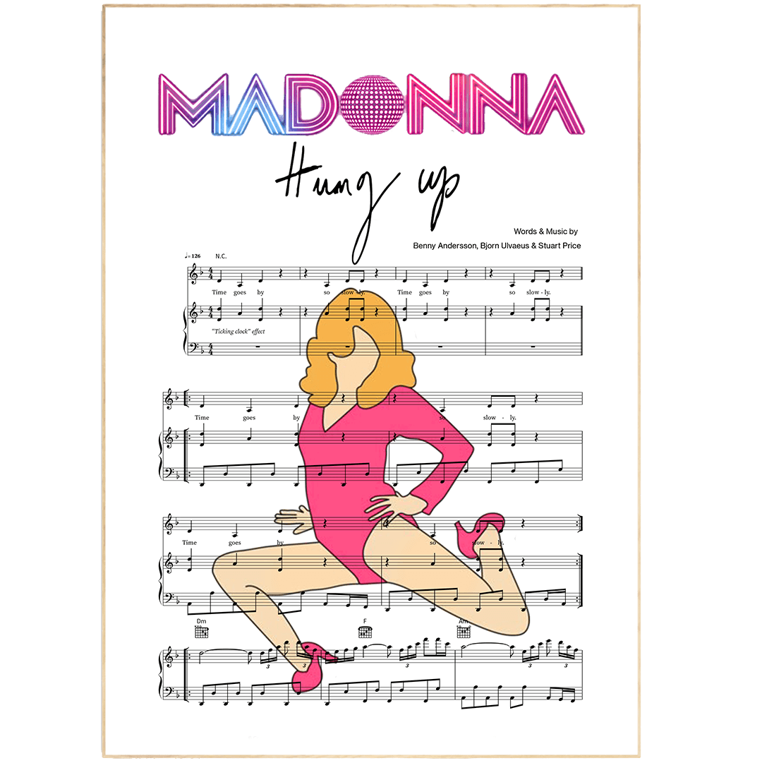 Madonna - Hung Up Poster - 98typesMusic
