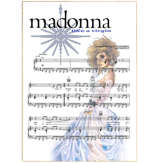 Madonna - Like A Virgin Poster - 98typesMusic