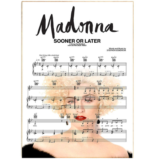 Madonna - Sooner or Later Poster - 98typesMusic