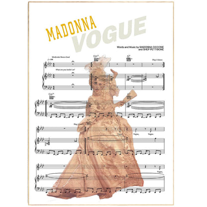 Madonna - Vogue Poster - 98typesMusic