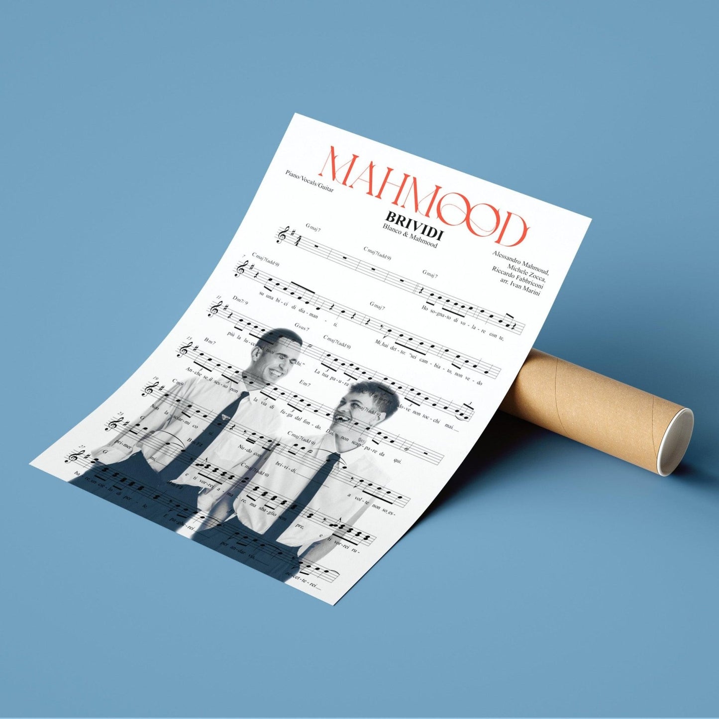 Mahmood & Blanco - Brividi Poster - 98typesMusic