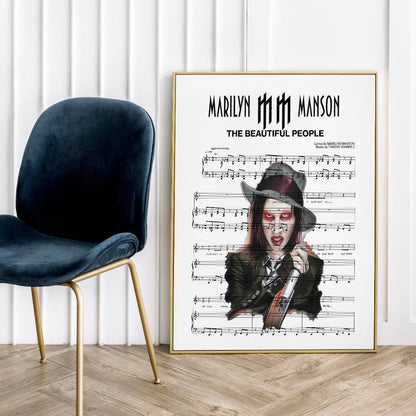 Marilyn Manson - The Beautiful People Poster - 98typesMusic