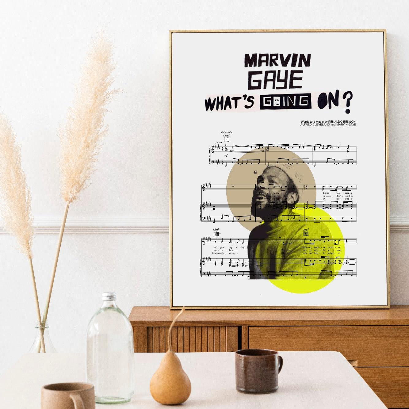Marvin Gaye - WHAT’S GOING ON Poster - 98typesMusic