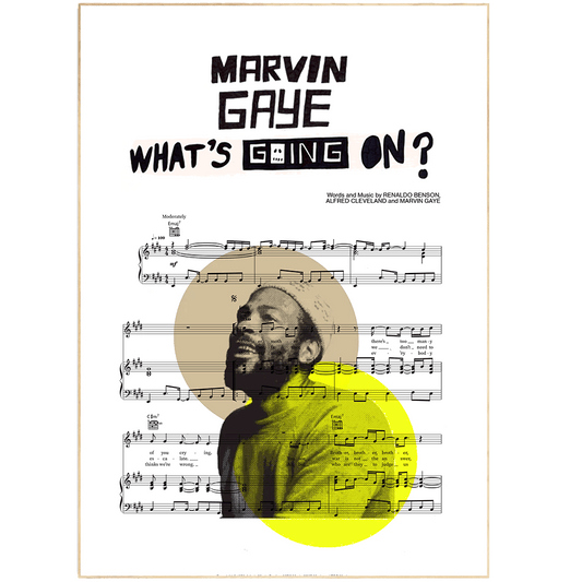 Marvin Gaye - WHAT’S GOING ON Poster - 98typesMusic