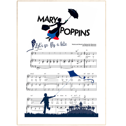 Mary Poppings - LET’S GO FLY A KITE Poster - 98typesMusic