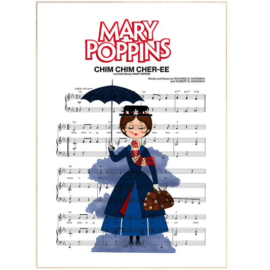 Mary Poppins - Chim Chim Cher - ee Poster - 98typesMusic