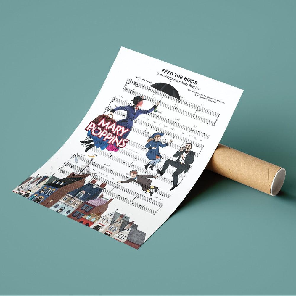Mary Poppins - Feed The Birds Poster - 98typesMusic