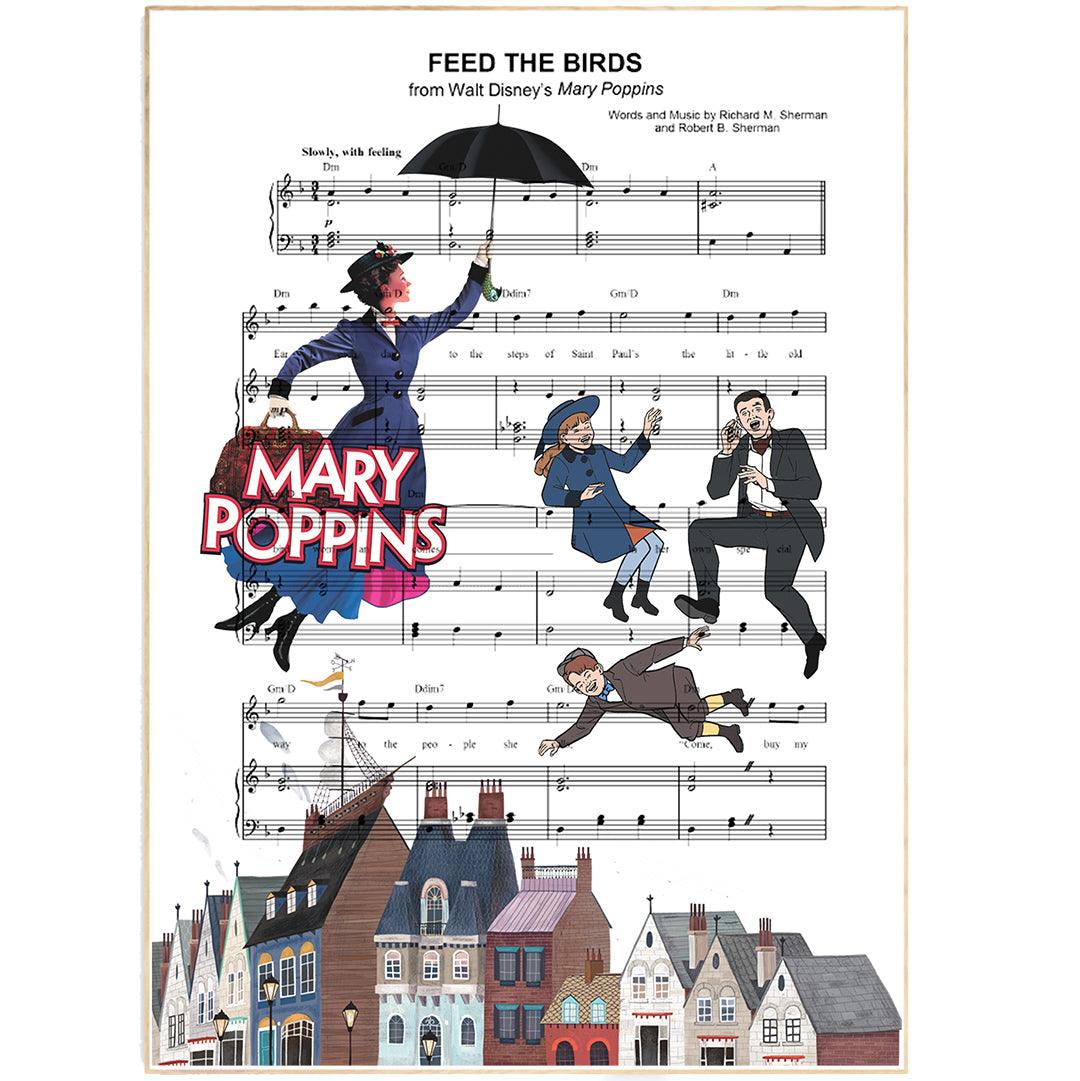 Mary Poppins - Feed The Birds Poster - 98typesMusic