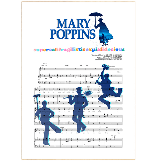 Mary poppoings - Supercalifragilisticexpialidocious Poster - 98types