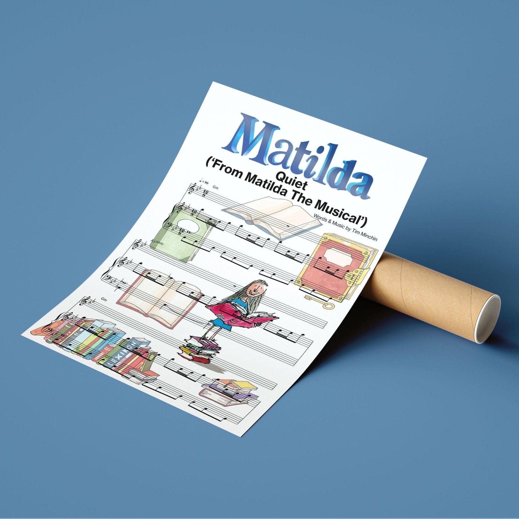 Matilda The Musical - Quiet Poster - 98typesMusic
