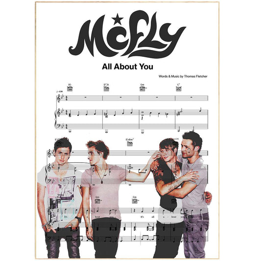 McFly - All About You Poster - 98typesMusic