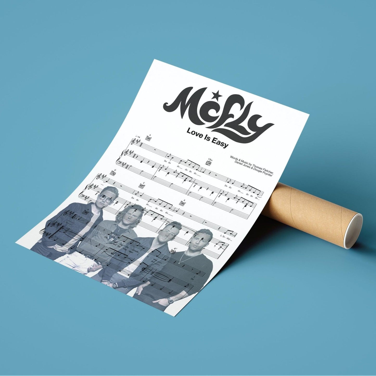 McFly - Love Is Easy Poster - 98typesMusic