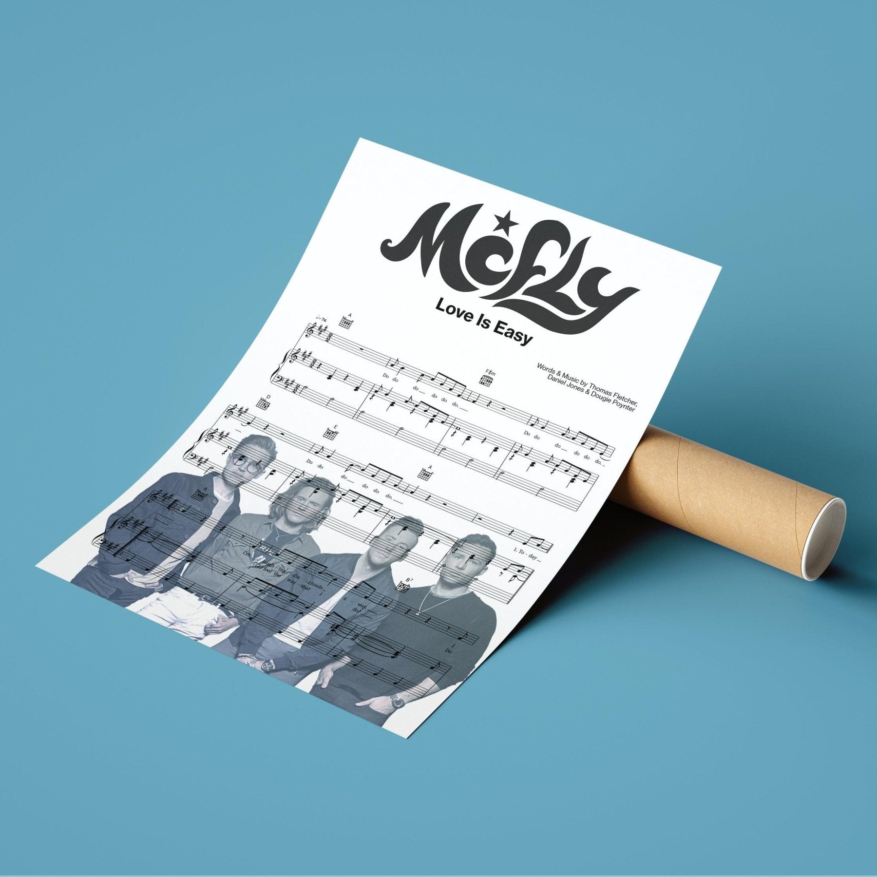 McFly - Love Is Easy Poster - 98typesMusic