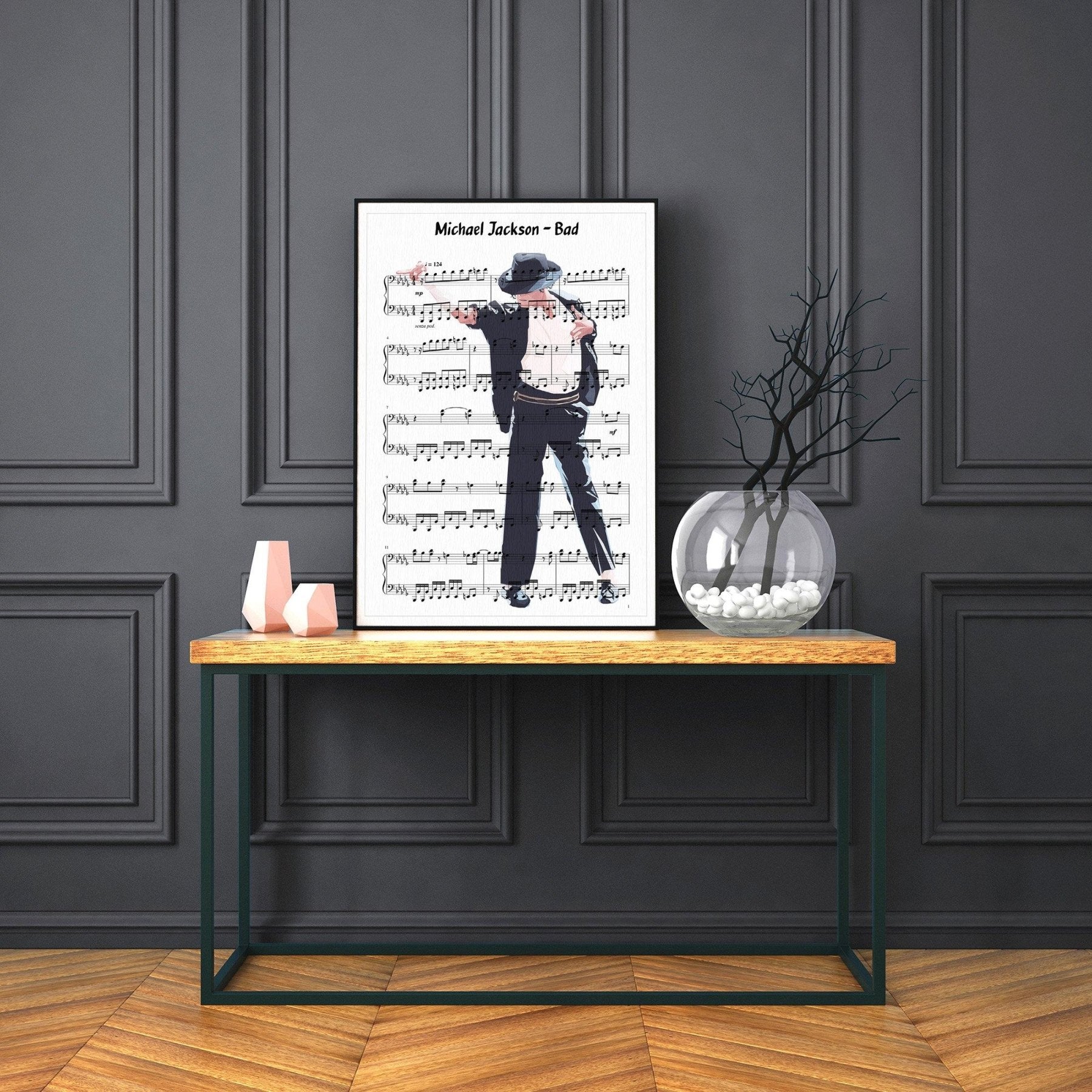Michael Jackson - Bad song Print - 98typesMusic