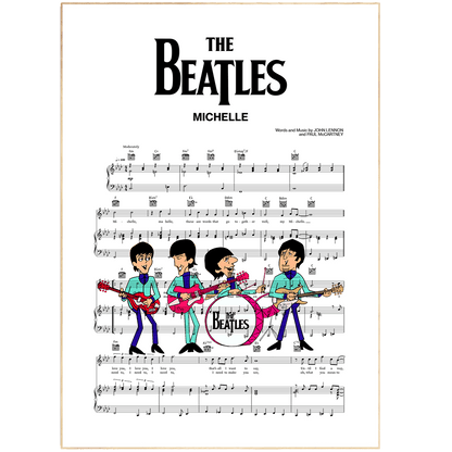 Michelle - The Beatles Print - 98typesMusic