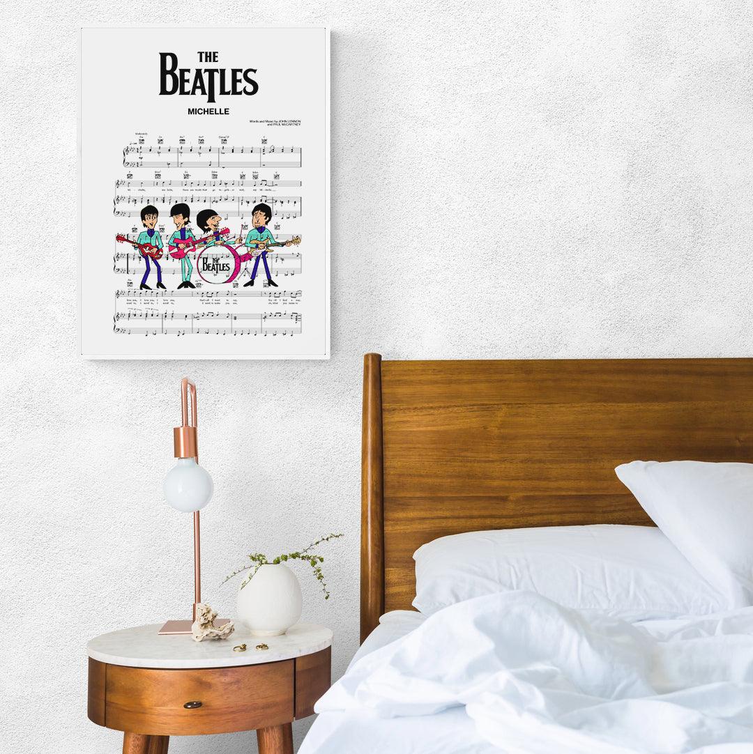 Michelle - The Beatles Print - 98typesMusic