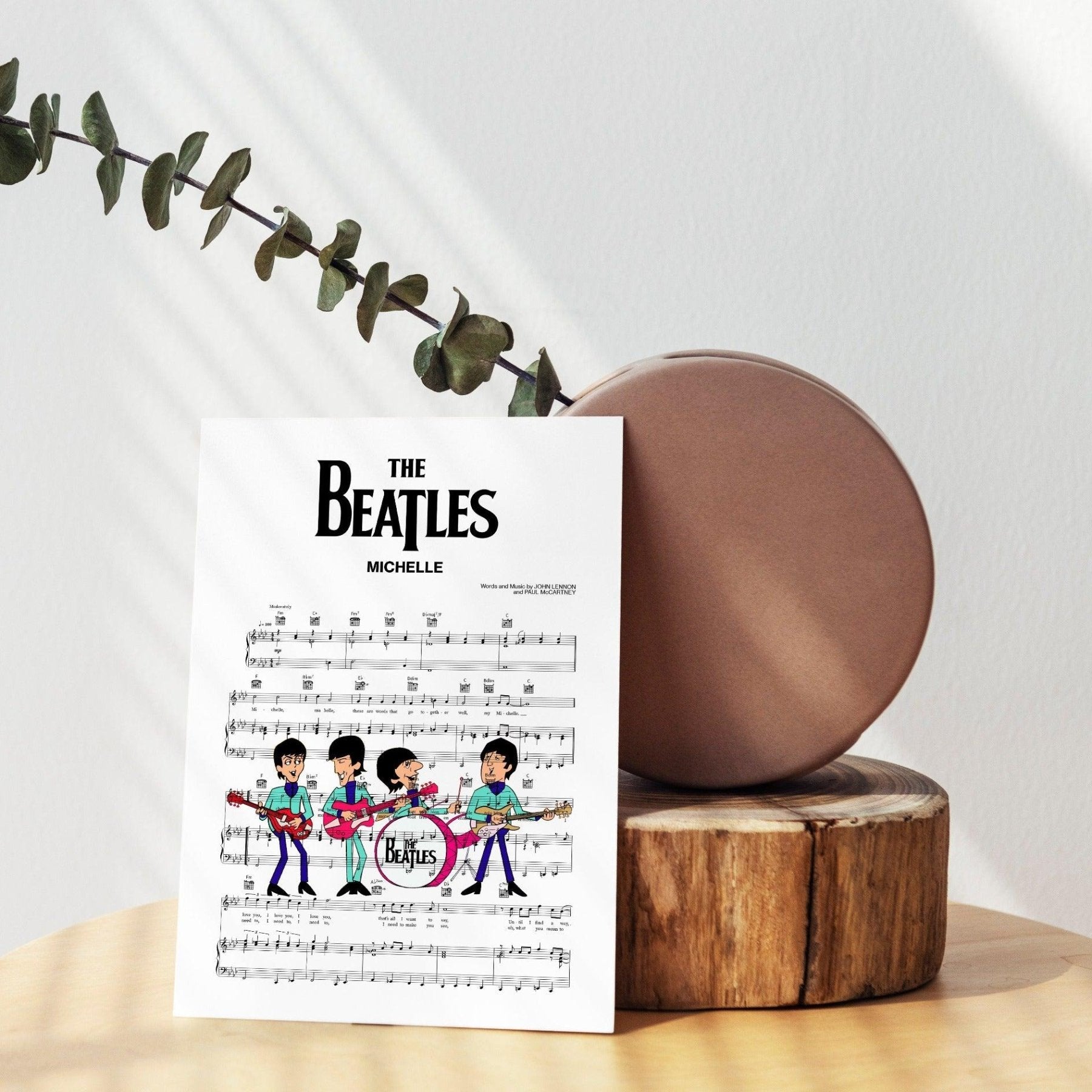 Michelle - The Beatles Print - 98typesMusic