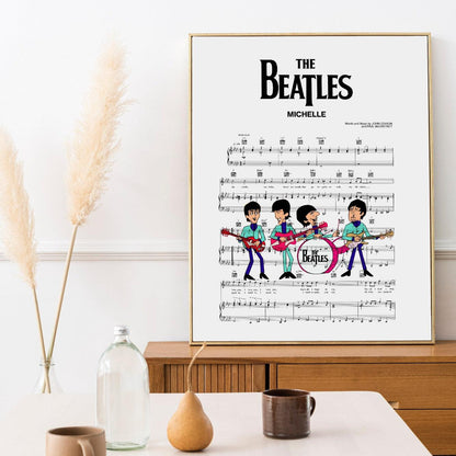 Michelle - The Beatles Print - 98typesMusic