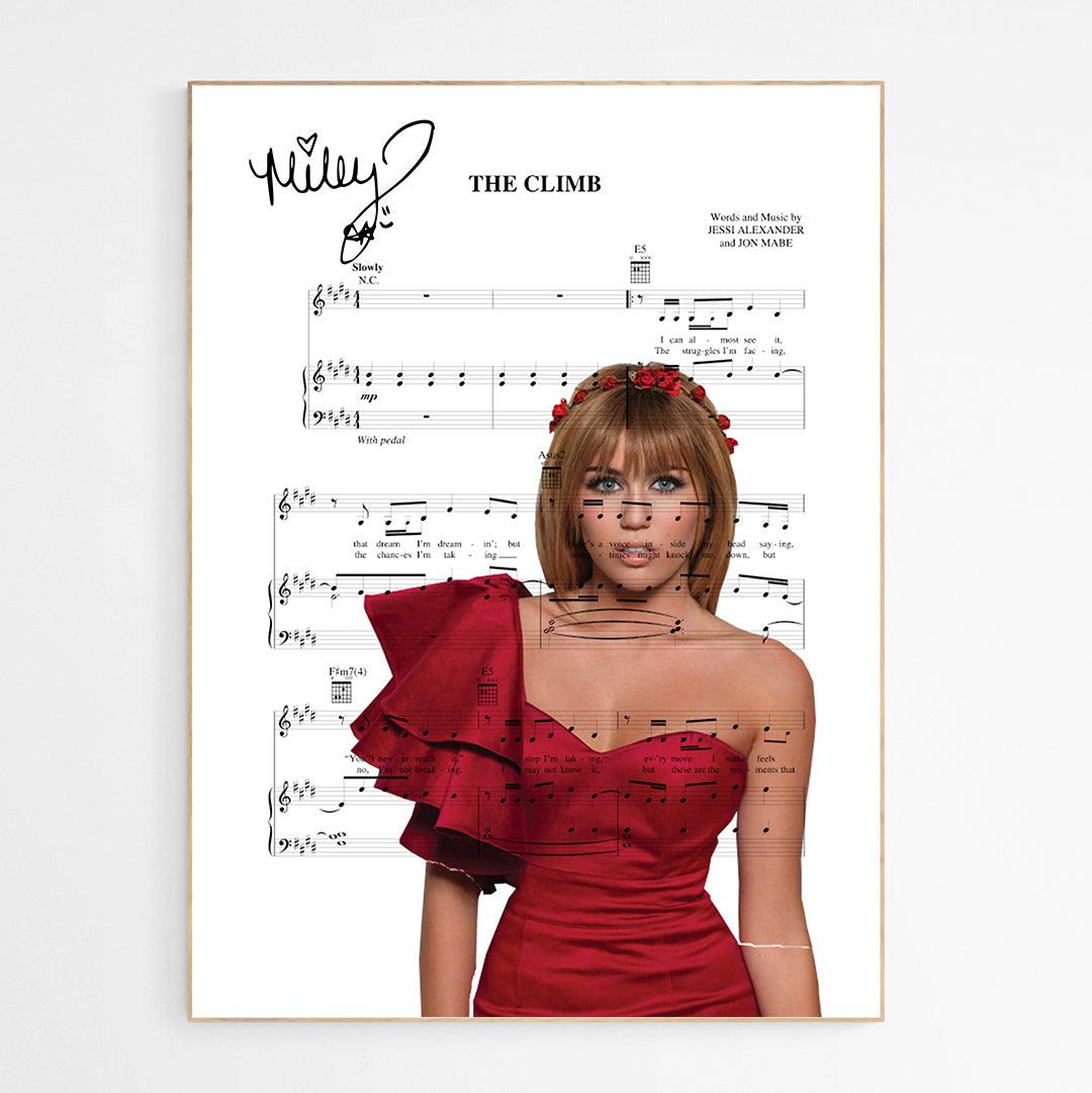 Miley Cyrus - The Climb Poster - 98typesMusic