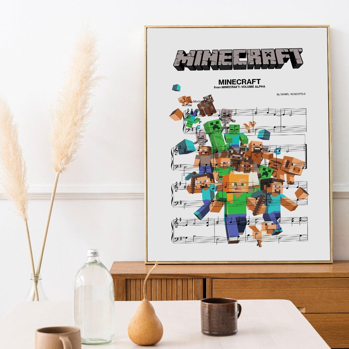 MINECRAFT Main Theme Poster - 98typesMusic