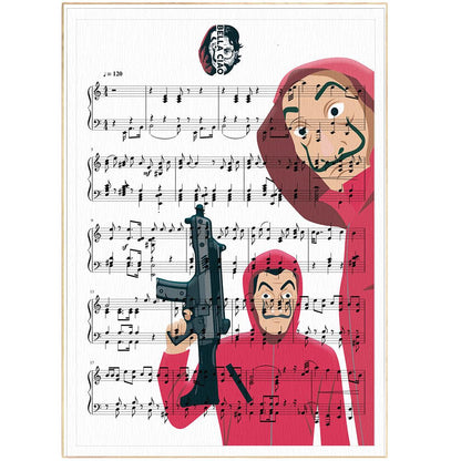 Money Heist Bella ciao Print - 98typesMusic