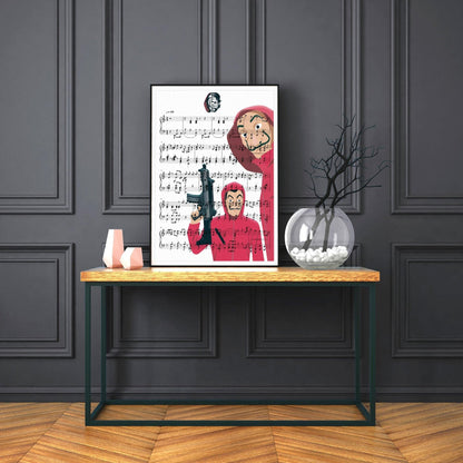 Money Heist Bella ciao Print - 98typesMusic