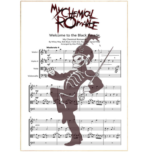 My Chemical Romance - Welcome To The Black Parade Poster - 98typesMusic