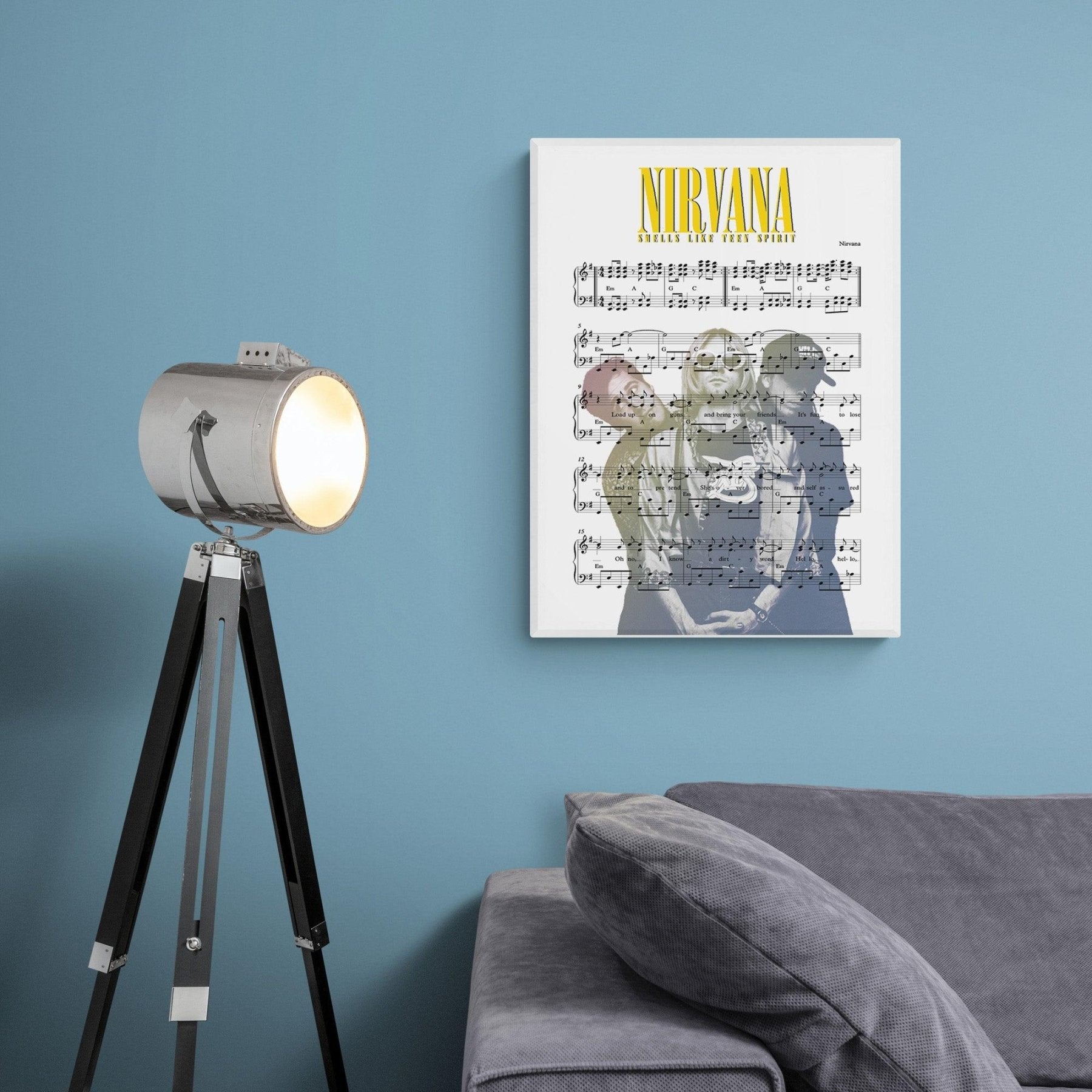 Nirvana • Smells Like Teen Spirit Song Lyric Print - 98typesMusic