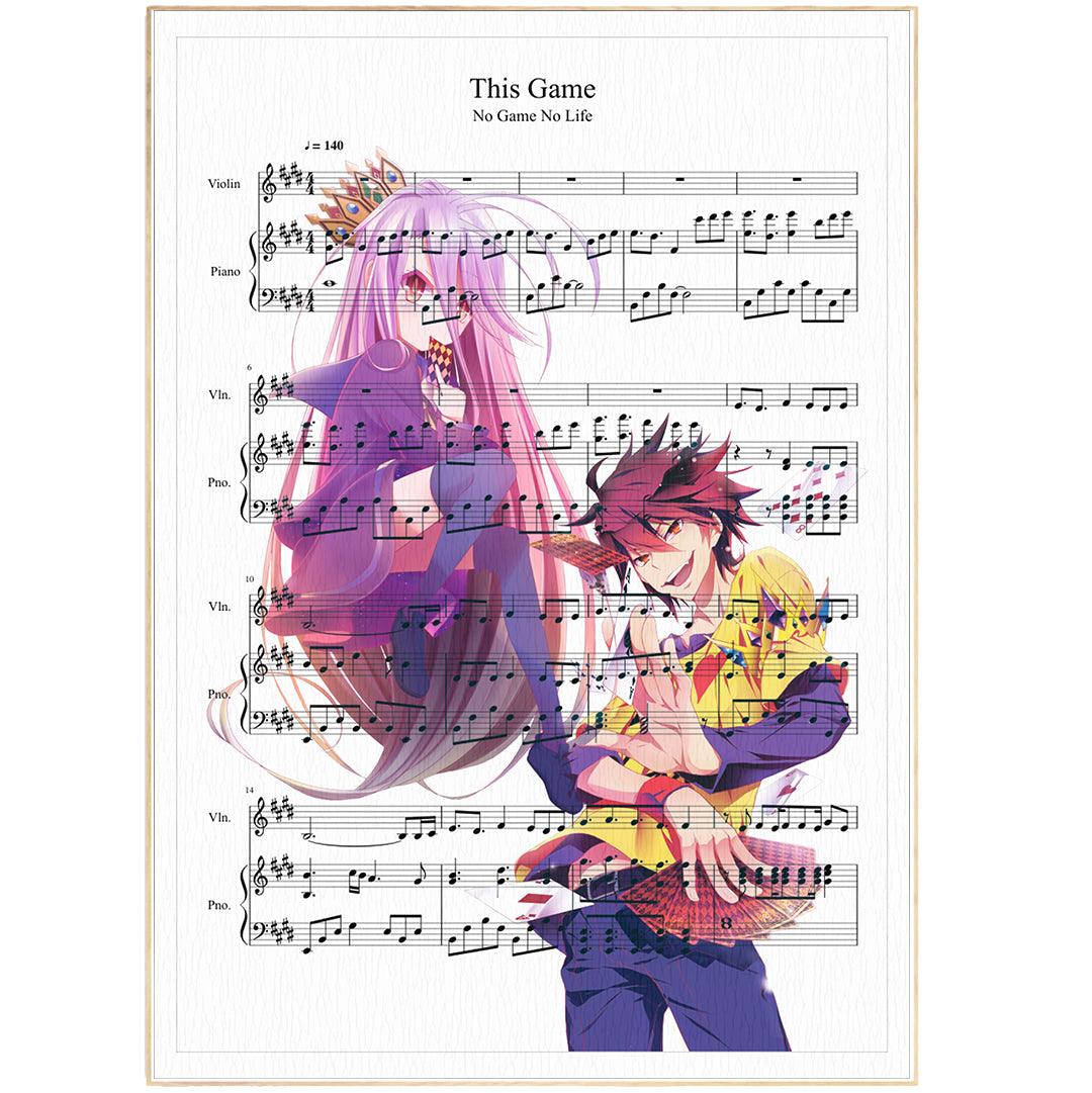 No Game no life This Game Print - 98typesMusic