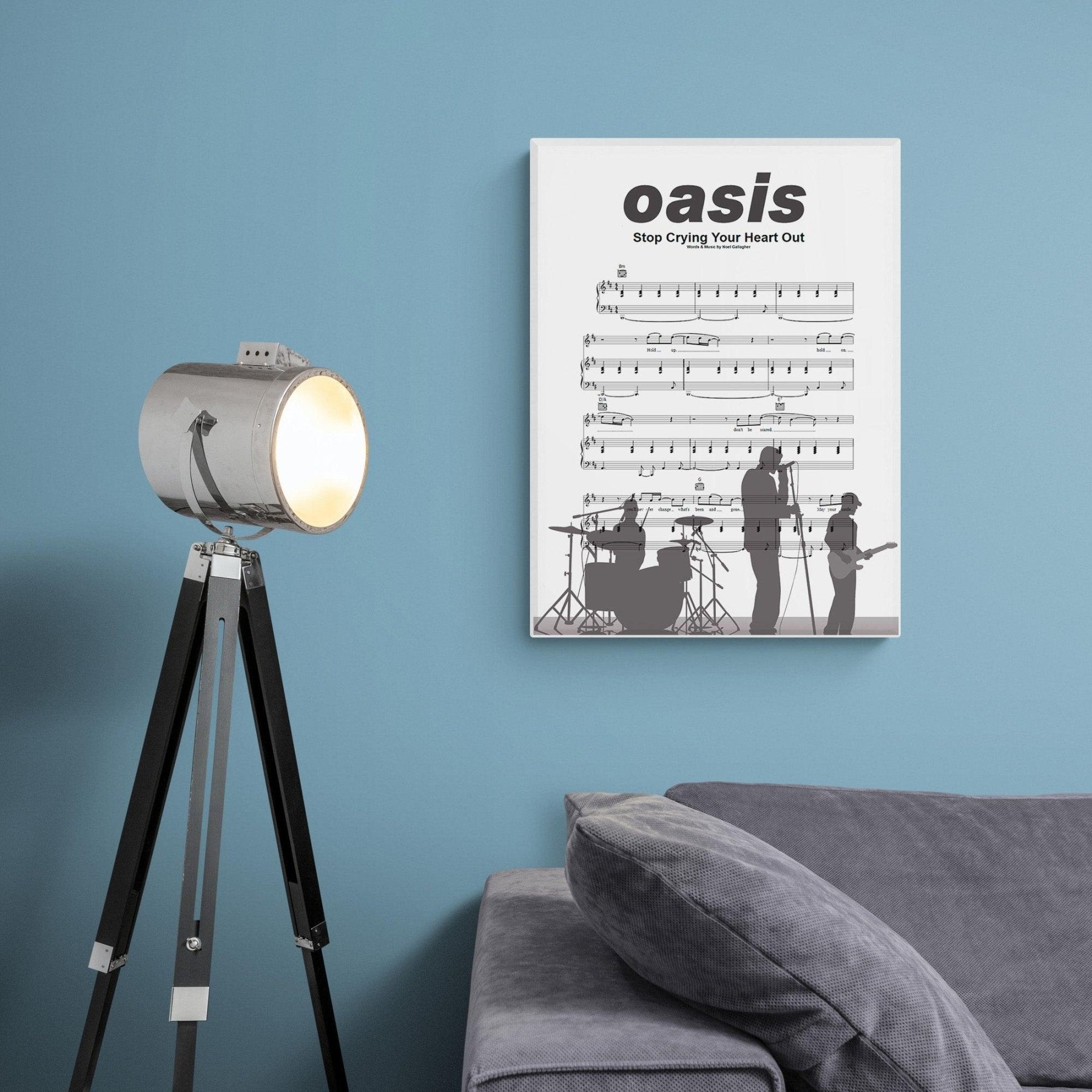Oasis • Stop Crying Your Heart Out Song Lyric Print - 98typesMusic