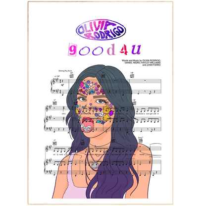 Olivia Rodrigo - good 4 u Print - 98typesMusic